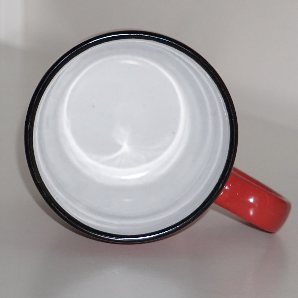 2 Mugs Coffee Red and Gray "ALL YOU NEED COFFE" - Picture 6 of 8